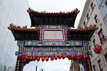 China Town, decoration and Lampions, London, England