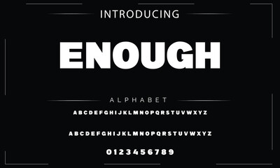 Strong bold sans serif display font vector