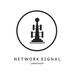 Logo vector design for business. Network signal logos.
