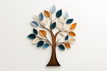 genealogy art, an intricate family tree painting on canvas against a white background, honoring heritage and ancestry through art