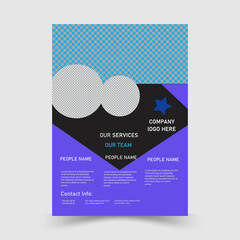 A simple Corporate business card template design for company with colorful print template
