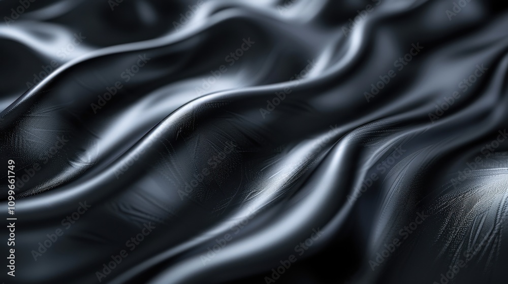 Aufkleber dark draped fabric showing subtle texture and waves