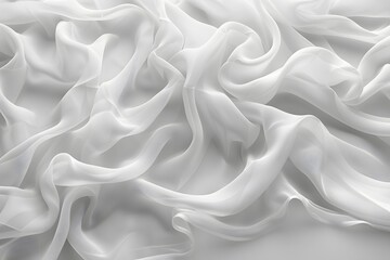 Obraz premium Elegant White Fabric Texture for Luxury Design and Creative Backgrounds