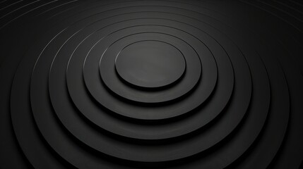 Obraz premium Abstract Black Concentric Circles Design Pattern