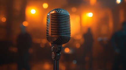 microphone, music, retro, mic, sound, vintage, 