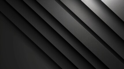Obraz premium Diagonal Dark Gray Textured Stripes Abstract Background
