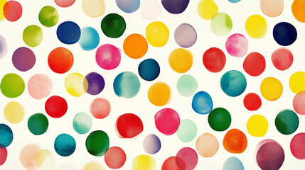 Multicolored Polka Dot Pattern