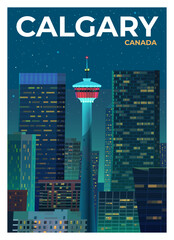 Beautiful view of the Calgary Tower.