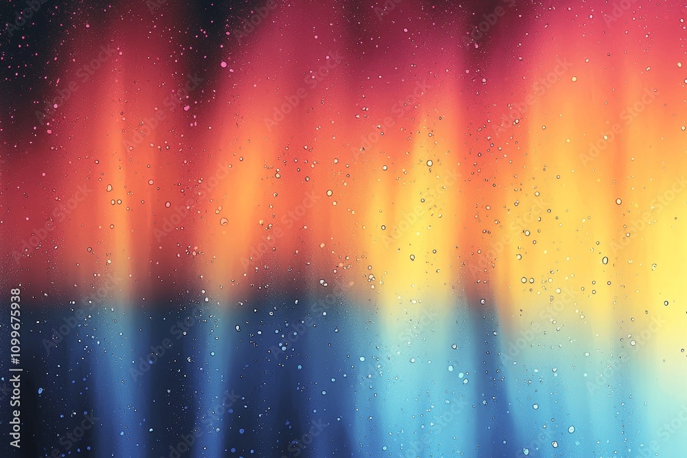 Poster abstract stained smeared glass filter with rainbow leak effect on distressed film. abstract grunge w