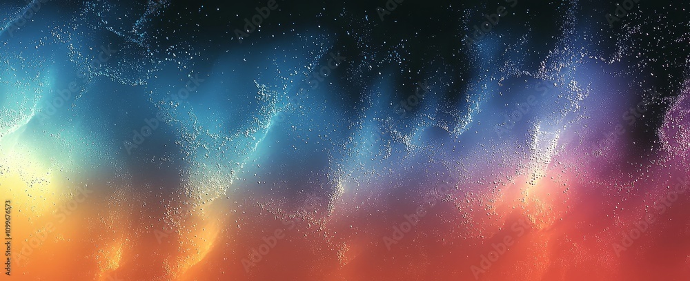 Poster large banner with a gradient gradient background in teal blue green white black with grainy noise te