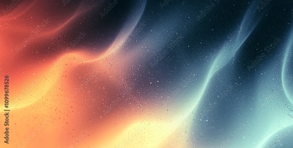 Leinwandbilder Grainy noise grungy texture on transparent background cutout in teal blue and color gradient rough abstract background shine bright light and glow template.