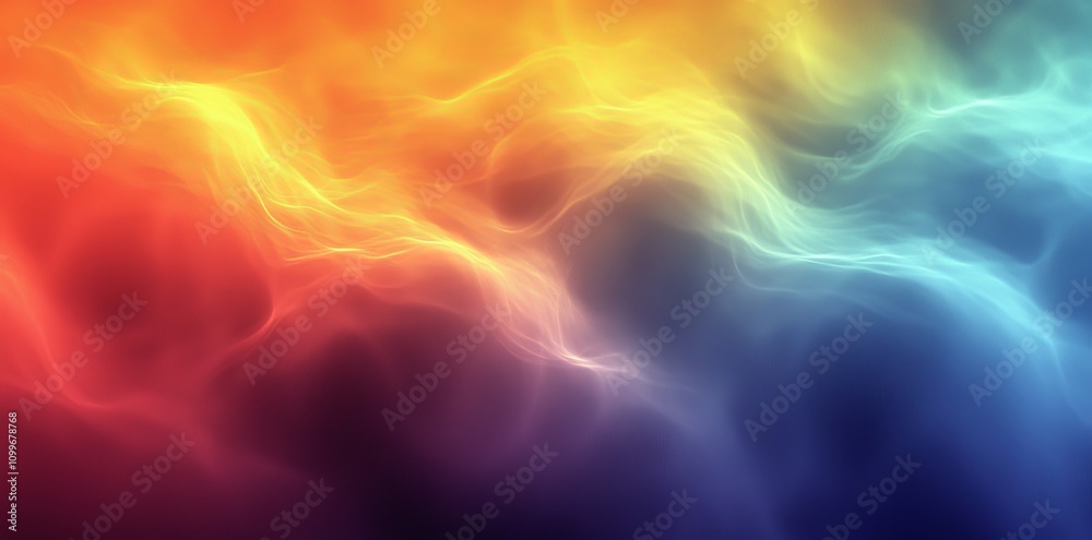Poster poster banner with abstract yellow gold gradient blurred background grainy noise texture
