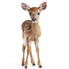 Fototapeta premium Little deer isolated on white Little deer isolated on white