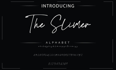 signature Font Calligraphy Logotype Script Brush Font Type Font lettering handwritten