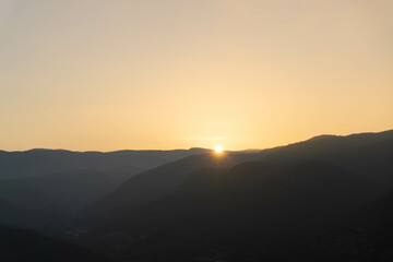 Fototapeta premium Mountain Sunset