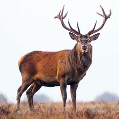 Obraz premium Male stag in meadow.