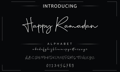 Signature Font Calligraphy Logotype Script Font Type Font lettering handwritten