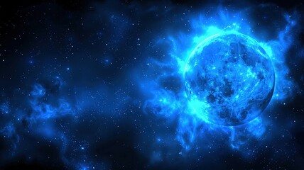 Obraz premium Stellar explosion in deep space cosmic environment digital art celestial view sci-fi concept for astronomy enthusiasts