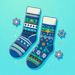 Hanukkah Socks Fun socks with Hanukkah designs perfect for keepi