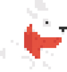 Obraz premium Pixel Art Rabbit