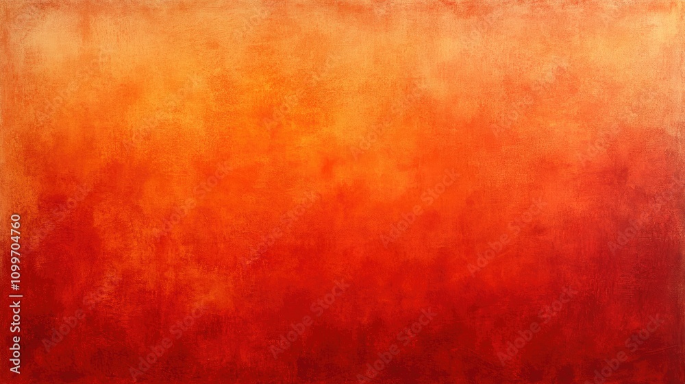 Poster a smooth gradient background transitioning from warm oranges to deep reds, featuring subtle textures