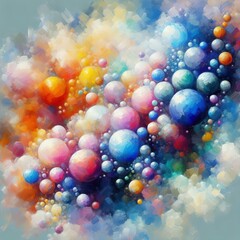Impressionistic Bubbles Inspired by the loose and expressive bru