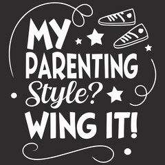 Obraz premium set of labels and badges, Adobe Illustrator Artwork, a black and white poster that says my parents style style.