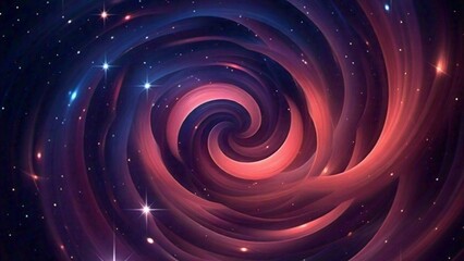 Obraz premium A colorful abstract background with a purple and pink swirl in the middle stars wallpaper 