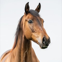 Fototapeta premium Close up on a crossbreed horse horse