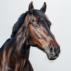 Obraz premium head of bay horse horse