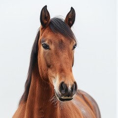 Obraz premium horse Portrait of a horse on a white background