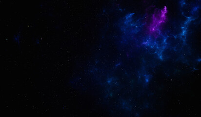 Fototapeta premium Space with beautiful nebula and stars.