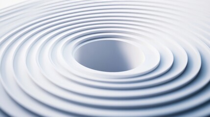 Abstract representation of accessibility with a series of gradient-colored, expanding concentric circles leading towards an expansive horizon in a simple environment, Photo of