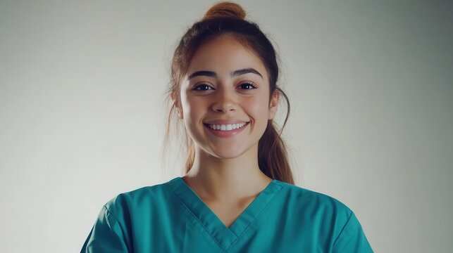 Nurse Celebrating World Nurse Day with Appreciation Badge