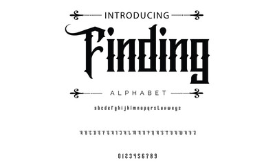 Busied Vintage tattoo font. Font for the tattoo studio logos, alcohol branding, and many others in retro style.