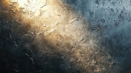 Abstract background featuring a hammered metal texture showcasing dents and scratches with contrasting light and shadow effects