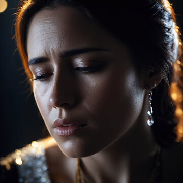 Trauer - Verzweiflung und Kummer in einem Blick