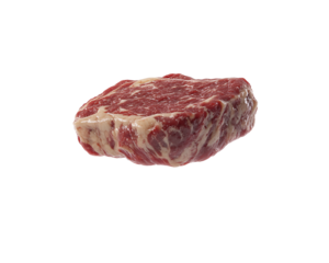 a piece of raw meat