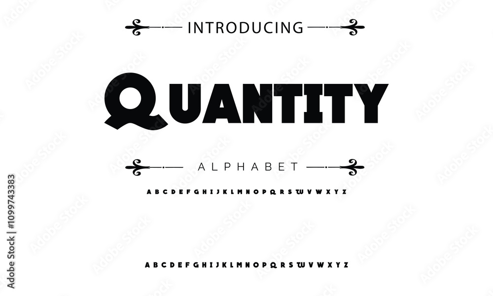 Fototapete modern techno font, futuristic line type of english alphabet letters and numbers. minimal tech typef