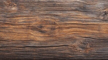 Rustic oak wood surface with rich grain texture and weathered finish perfect for creating a warm backdrop in blank space ideal for design projects