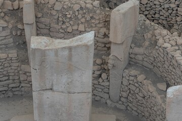 Stone pillars at Gobekli Tepe, Turkey