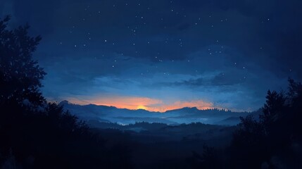 Obraz premium Early Morning Wallpaper