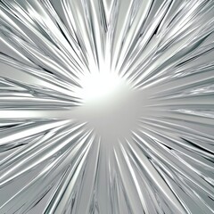 Obraz premium Silver Burst 3D Design with Abstract Graphic Elements and Bright Background