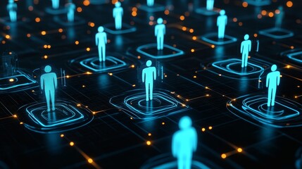 Global Network Digital People Connection Abstract Technology