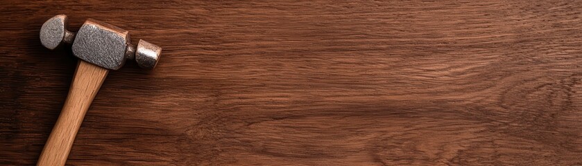 Conceptual designs for custom wood cabinetry. A wooden surface features a hammer, highlighting craftsmanship and tools used in woodworking or construction projects.