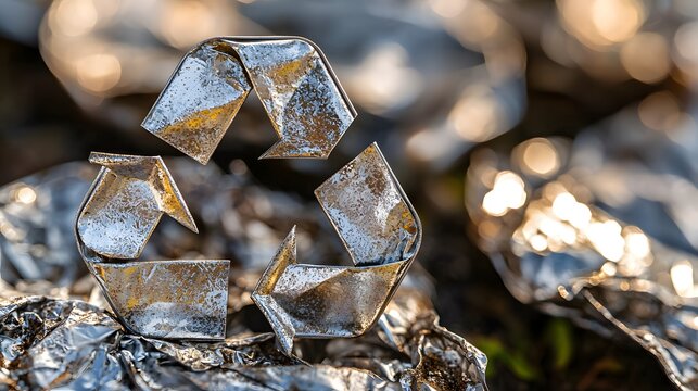 Recycled Aluminum Recycling Symbol