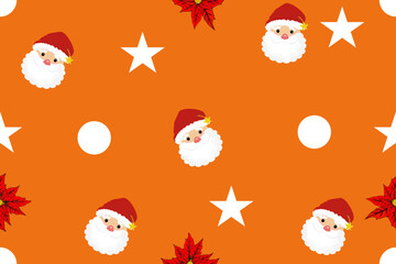 Wallpaper in a cute style Christmas Tree Theme. Seamless Christmas pattern.
Merry Christmas vintage ethnic seamless pattern and beautiful patterns,
 is used for carpets, walls, tiles, blankets, and cu