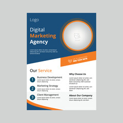 Obraz premium digital marketing flyer design template