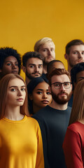 Obraz premium Pessoas de diversas origens culturais unidas em um só lugar