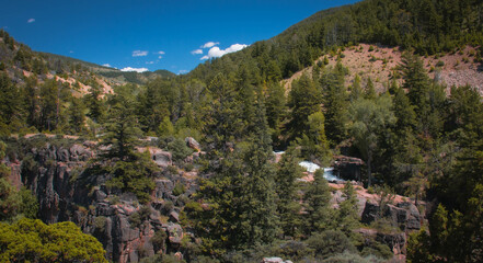 view of the mountains